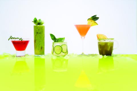 Colorful drinks