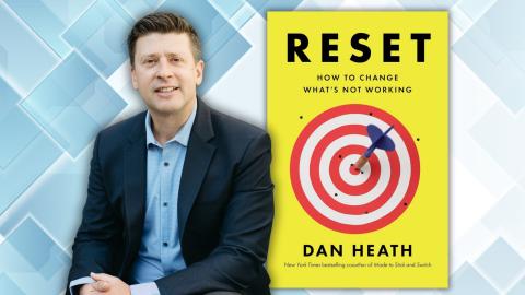 Photo of book cover Reset with author Dan Heath