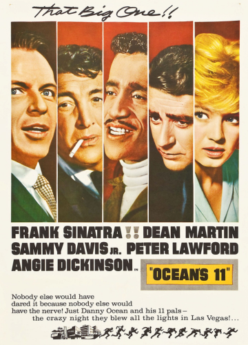 Ocean's Eleven poster from the 1960's version with Frank Sinatra.