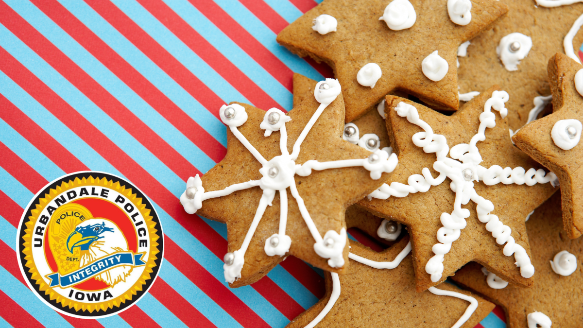 Snowflake cookies with UPD logo