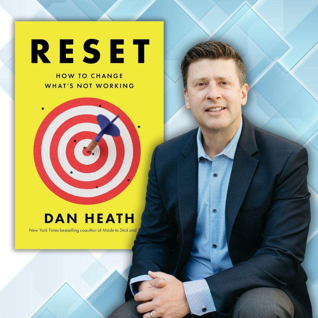 Photo of book cover Reset with author Dan Heath