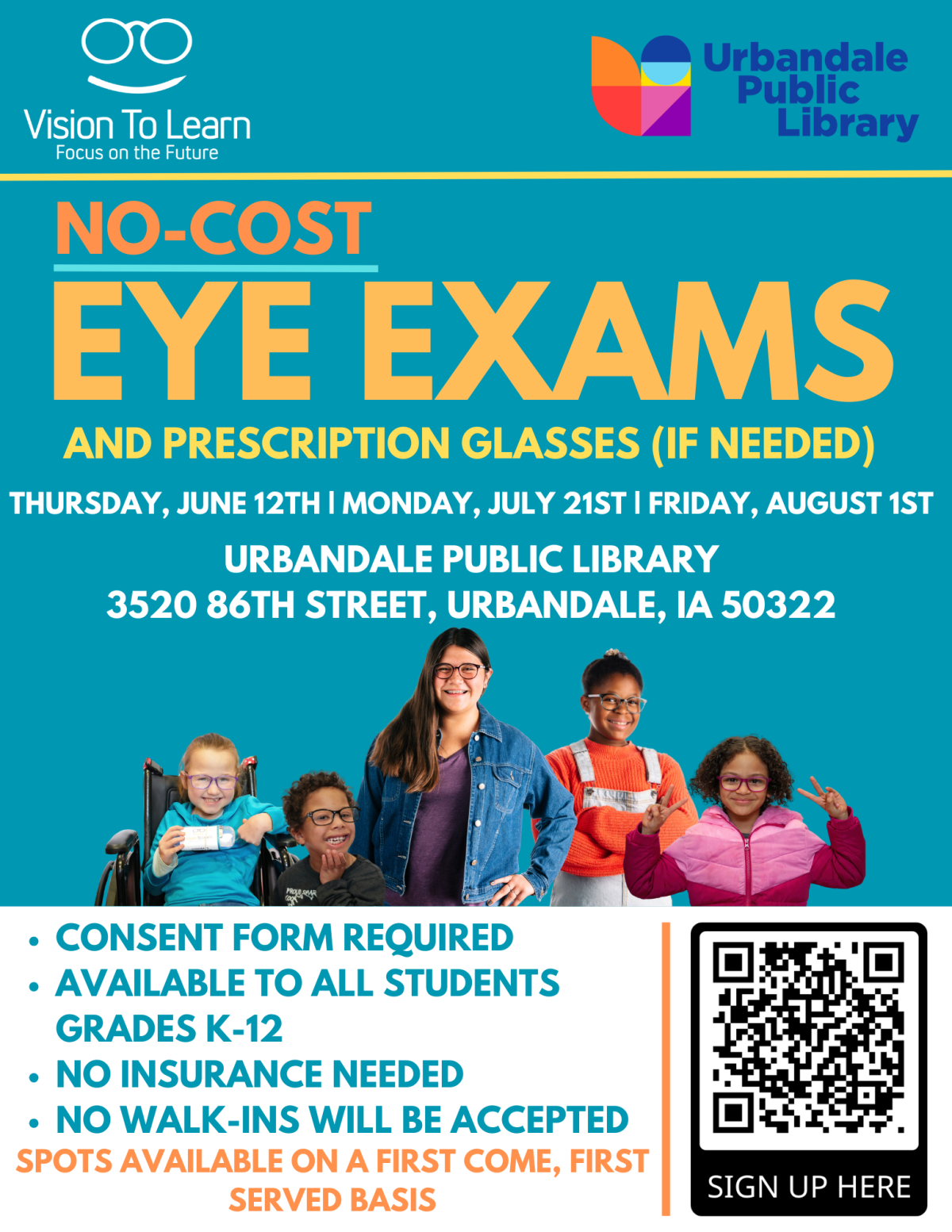 Vision to Learn Free Eye Exams