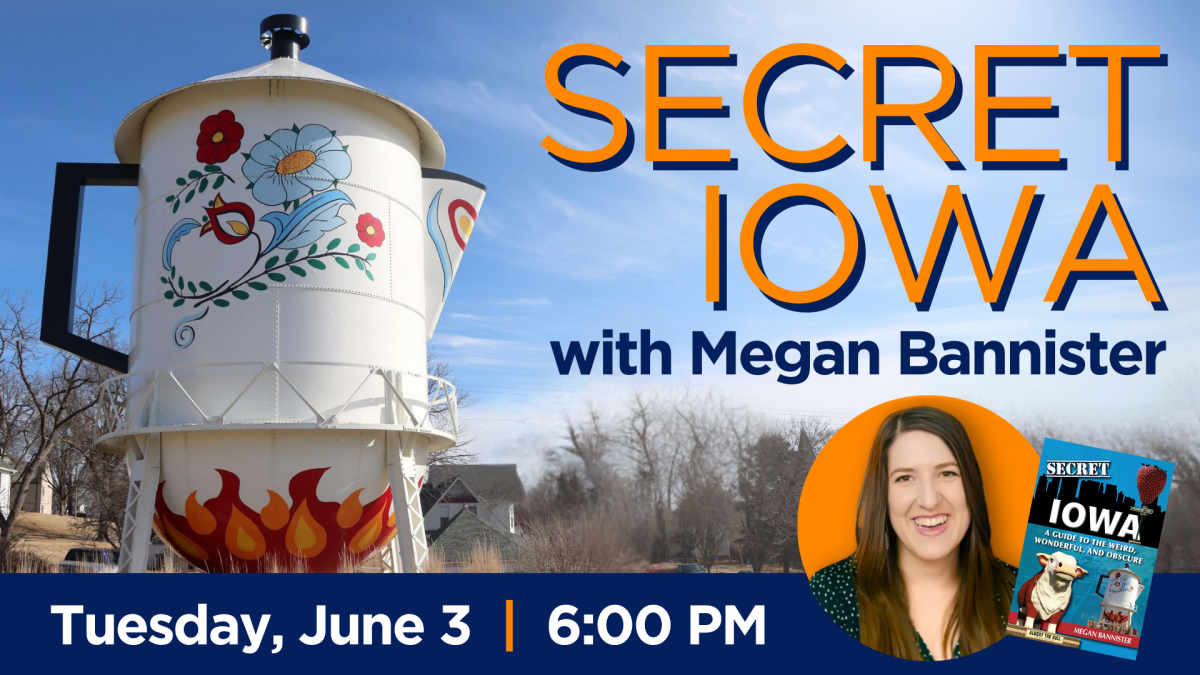 Secret Iowa book cover and author